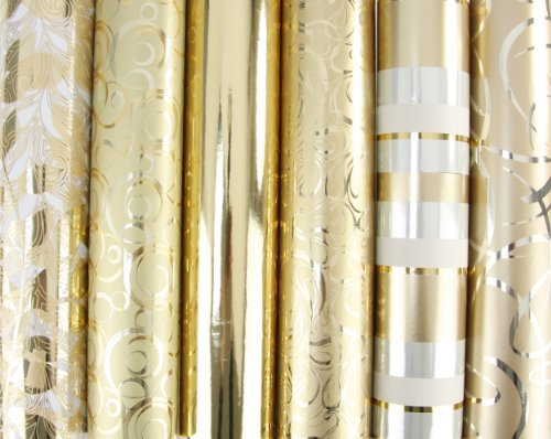 Clairefontaine – 9589 Rolle – Geschenkpapier Premium – 2 x 0,70 m gold