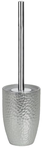 Spirella Darwin WC Bürste Toilettenbürste Klobürste WC Garnitur aus Steingut Silber