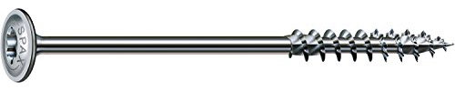 SPAX Holzbauschraube, 6,0 x 180 mm, 100 Stück, T-STAR plus, Tellerkopf, Teilgewinde, 4CUT, WIROX A3J, 251010601805