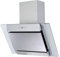 SIA AGL71SS 70cm Angled Stainless Steel And Glass Chimney Cooker Hood Kitchen Extractor Fan With LED Lights