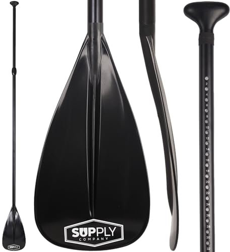 Sup Paddle - Paleta de Remo de 3 Piezas Ajustables, Ligera, Duradera y Plegable para Viajes, Paleta Flotante con Eje de Aluminio Hoja de Nailon para Trazos eficientes