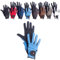 RL24 - Reithandschuhe Kinder Professional Nubuk | Handschuhe zum Reiten | Reiterhandschuhe mit Magic-Lederimitat | robust, rutschfest & atmungsaktiv | Reitzubehör in Schwarz/Babyblau | 12 Jahre