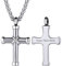 PROSTEEL personalisiert Urne Kette Edelstahl Kreuz Anhänger mit 55cm Weizenkette Gedenk Asche Kremation Accessoire Modeschmuck Memorial Erinnerung an Verwandte Haustier