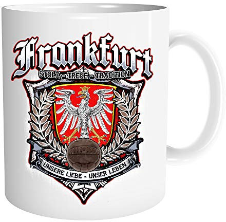 Uglyshirt89 Für Immer Frankfurt Tasse | Kaffeetasse Teetasse Geschenk Sport Fussball Stadt Fan