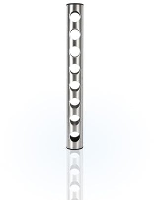 HERCHR 8 Porta Bottiglie Vino, Portabottiglie per vino rosso verticale a parete in acciaio inossidabile, elegante Supporto per vino impilabile, portabottiglie Multi Sezione Espositore di Arte Moderna