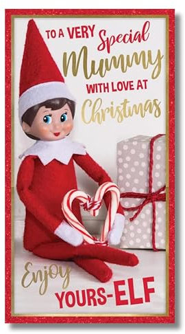 Offizielle Weihnachtskarte Elf On The Shelf für eine ganz besondere Mama