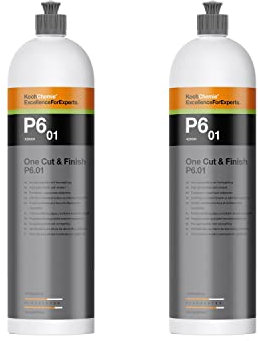 2x KOCH CHEMIE P6.01 One Cut & Finish Hochglanzpolitur + Versiegelung Politur 1 L