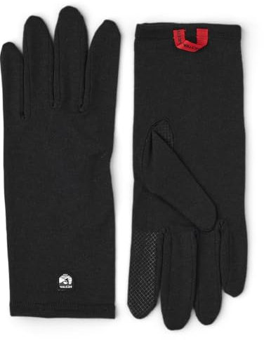 HESTRA Unisex Merino Wool Liner Long 5 Finger Handschuhe Schwarz 9