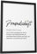 Papierschmiede® Herz Definition: Freundschaft, DIN A4 (ca. 21x30 cm), Poster für Wohnzimmer, Schlafzimmer, Wandbild Wanddeko Geschenk Geburtstag Jubiläum - ohne Rahmen