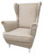 MartHome Einzelsofa Loungesessel Wohnzimmersessel, Stoffsessel - Relax Sessel TV Ohrensessel, Bequemer Loungesessel Wohnzimmer - Skandinavischer Sessel (Beige A2)