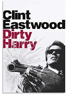 LIANGFANG Clint Eastwood Handsome Star Art Photo Poster Dirty Harry Home Decor Poster Wandkunst Hängender Bild Druck Schlafzimmer Dekorative Malerei Poster Raum Ästhetik 30 x 45 cm