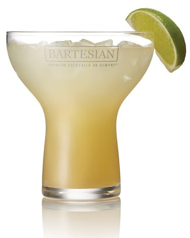 Bartesian Margarita Glas ohne Stiel – Trinkgläser für Cocktails & Mocktails, Bar Gläser für Margaritas, Cosmopolitan, Lemon Drop, Piña Colada oder Frozen Cocktails, 444 ml, 2er Set