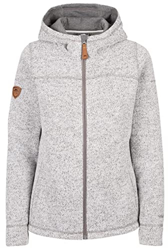 Trespass Womens Fleece Jacket Full Zip Hoodie - Reserve Storm Grey