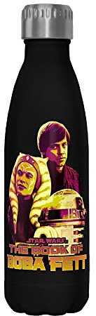 Star Wars Boba Cluster 17 oz Stainless Steel Water Bottle, 17 Ounce, Multicolored