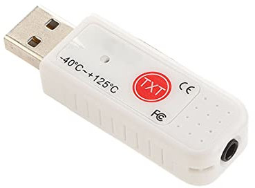 USB-Computer-Thermometer, Doppelsensor-Computer-USB-Thermometer-Datenlogger-Rekorder Zur Protokollierung der Temperatur mit E-Mail-Alarm für Windows Zur Erfassung der Innen- und Außentemperatur