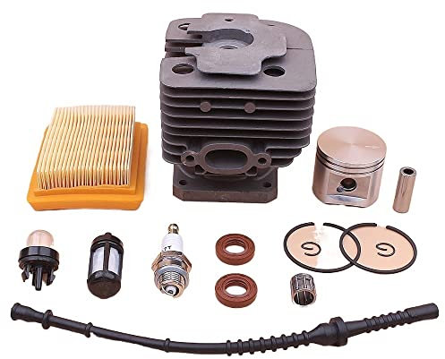 JINGERL Kit de pistón de cilindro de 42 mm for stihl FS450 FS 450 Filtro de combustible de aire Línea de filtro de aceite FLOL Crimera Buje de bujía Recortadora 4128 020 1211