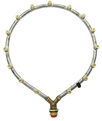 Accesorios del sistema de riego por goteo para jar M14 * 1,5 mm Kit de boquilla de atomización de anillo ajustable 1/2Conector de filtro de rosca externo Jardín Boquilla de atomización de irrigación