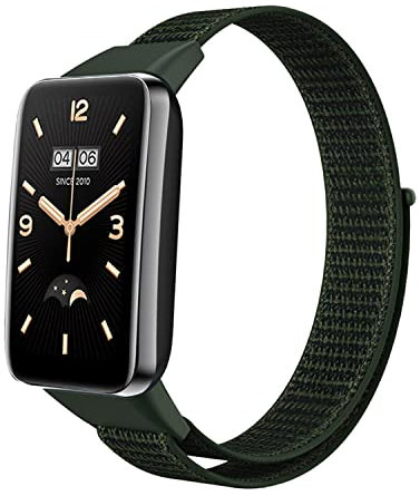 ZoRoll Armband Kompatibel mit Xiaomi Mi Band 7 Pro/Xiaomi Smart Band 7 Pro, Nylon Einstellbar Klettverschluss Ersatzarmband Sport Loop Soft Kompatibel mit Mi Band 7 Pro/Smart Band 7 Pro - Armee-Grün