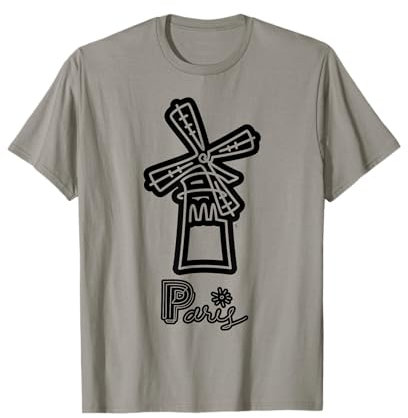 Paris Moulin Rouge Vintage Reise Urlaub Geschenk T-Shirt T-Shirt