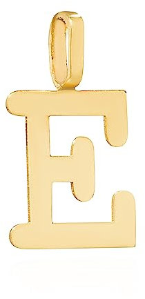NKlaus Kettenanhänger Buchstabe E 333 Gelb gold 8 Karat 11,7x7mm Amulett Anhänger 14457