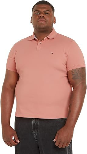 Tommy Hilfiger Herren Poloshirt Kurzarm 1985 Regular Fit, Rosa (Teaberry Blossom), S
