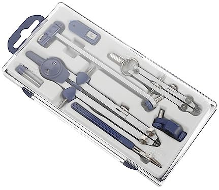 Abaodam 3 Sätze à 7 Stück Kompass-set Geometrie Kompass Studienkompass Zeichenkompass Aus Kunststoff Werkzeug Mathe-kompass-geometrie Ingenieur Kompass Abs Haupt Geometrie-box Student