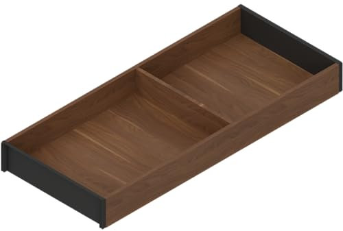 Blum AMBIA-LINE Küchenschubladeneinsätze Rahmen, Breite 200mm Länge 472mm Höhe 50mm, mit Boden, Holzdesign - Tennessee Nuss, 1 Stück Küchen Organizer
