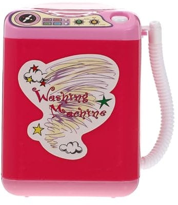 Toyvian 1Stk Mini-Waschmaschine elektrische fahrt auf Spielzeug Bilden kinderspielzeug Make-up Pinsel Spielzeuge exquisites Waschmaschinenspielzeug Hausspielzeug Spielen Schwamm Trockner