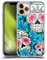 Head Case Designs Blue Florid Of Skulls Soft Gel Case Compatible with Apple iPhone 11 Pro and Compatible With MagSafe Accessories