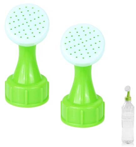2 Pezzi Tappo Bottiglia per Annaffiatoio,Bottiglia Top Waterers,Bottiglia Top pianta annaffiatoio,Bollitore Irrigatore Mini Irrigatore a Tappo,Utilizzato per la coltivazione di fiori familiari (verde)