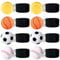 QHSXMQ 8 Stück Springball mit Schnur, Ø 6cm Handgelenk Ball Mit Schnur, Balls mit Gummiband für Kinder, Jumper Balls mit Schnur Fußball, Basketball, Baseball, Softball
