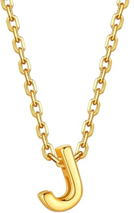 Supcare Buchstaben Kette für Damen Mädchen Letter A-Z Halskette Initial Buchstaben Anhänger Alphabet A-Z Buchstabenkette Gold Kette Namenskette Personalisiert Halskette für Weihnachten Geburtstag