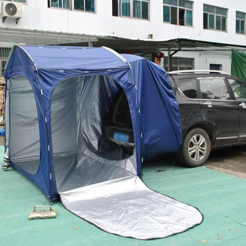 Suv Auto Camping Zelt für Citroën Berlingo Pickup 1996-2024 2025 Berlingo,Kuppelzelte Auto Heckklappen Zelt Sonnenschutz Heckklappenzelt,Outdoor Kofferraumzelt Schutz Sonne wasserdicht Winddicht