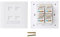 ROYJJ Cat 6 Type 4 Ports RJ45 Internet Wall Outlet Faceplate 86x86mm With 4 CAT.6 For Ethernet Panel
