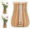 FloralGrace 1 vaso in legno per fiori, vaso di fiori per bouquet, supporto in legno per rose, fiori di ciliegio, girasole, tulipani, narcisi, loto (verticale)
