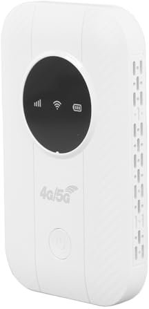 Hotspot Mobile 4G 5G, Router Hotspot Ad Alta velocità da 300 Mbps Fino a 10 Dispositivi con Slot per Schede SIM, Router 4G LTE Portatile da 2100 MAh, per Viaggi, Viaggio