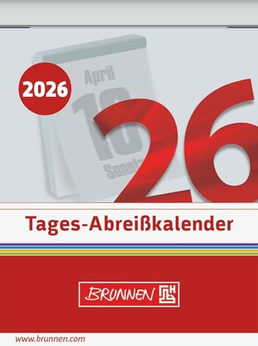 BRUNNEN Abreißkalender 2026 Nr. 2 | 53,6×71 mm