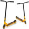 GYMAX Trottinette Freestyle Enfants 10 Ans+, Trottinette Acrobatique Pro, Barre en T en Métal Renforcée, Cadre en Métal Robuste, Plateau en Alliage Léger, Roulements ABEC-7, Capacité 100 Kg (Jaune)
