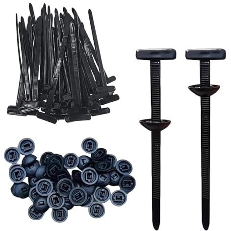 Cable Tie Buckle, 30Pcs Nylon Universal Cable Tie Buckle, Small Cable Ties for Car Daily Repair, Body Fixing, Wire and Cable Management, 9 * 2cm Button Head Zip Ties