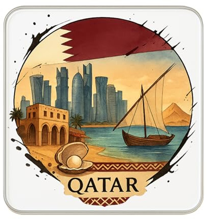 Katar Kühlschrankmagnet, Reise-Souvenir, Sammlerstück, Geschenk