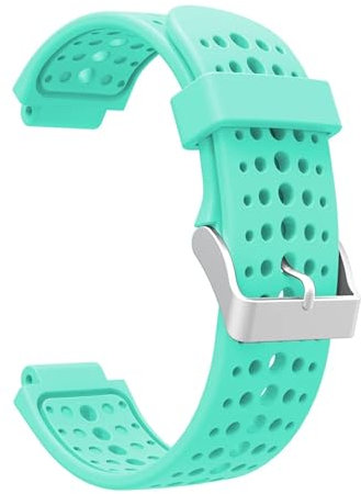 VMBVBHMDF Armband passend for Garmin Forerunner 235 235 Lite 735XT Band Silikonarmband for Forerunner 220 230 620 630 Blumenarmband(Sky blue)