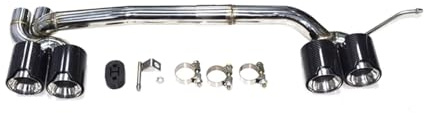 Auto Endrohre Für F30 F31 320i 330i 328i 2017-2019 M3 Quad Auspuff Spitze Look Endrohr Schalldämpfer Düse Tipps Auspuffblende(Carbon Fiber A 48MM)