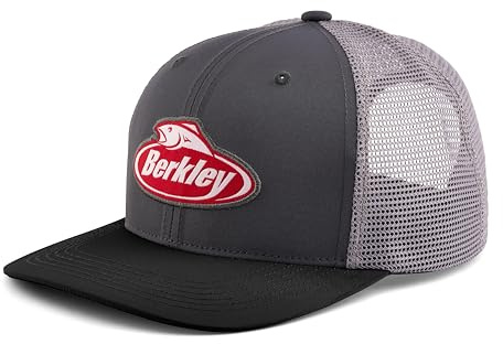 Berkley Unisex Performance Trucker Cap Baseballkappe, Anthrazit, Schwarz/Grau, Einheitsgröße EU