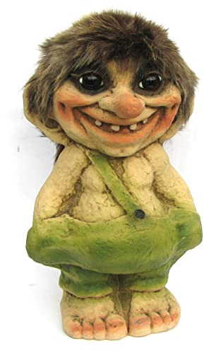 Ny Form ORIGINAL NORWEGISCHE TROLLE Troll mit Zertifikat nr 100 * Troll Junge 35cm