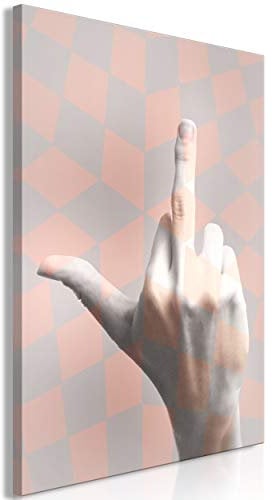 decomonkey Bilder Modern 40x60 cm 1 Teilig Leinwandbilder Bild auf Leinwand Vlies Wandbild Kunstdruck Wanddeko Wand Wohnzimmer Wanddekoration Deko Geometrisch