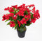Seidenblumen Roß Großer Hibiskus 42cm rot im Topf ZF künstliche Pflanzen künstlicher Eibisch Kunstblumen Kunstpflanzen