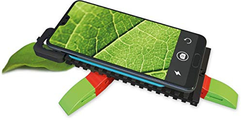 Die Smartphone-Lupe für junge Entdecker - fischertechnik Smart SuperZoom - Gegenstände werden durch das flexible Handymikroskop bis zu 26-fach vergrößert – inkl. Linse und Vakuumpad für perfekten Halt