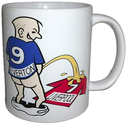 Wee On Funny Football Team Shirt Liverpool Fan Rivalry Tea Coffee Mug (Everton (weeing on Liverpool))