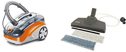 Thomas 788568 Aspirateur, 1600 W, 2.4 liters, Orange/Gris & Thomas 787247 Brosse de Lavage pour Parquet