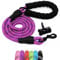 Furdreams 1.5m (5ft) Slip-On Dog Lead - One-Size-Fits-All Leash with Soft Padded Handle & Highly Reflective Threads - Durable & Weather Resistant Climbers Rope for Dogs - Waste bag dispenser included
